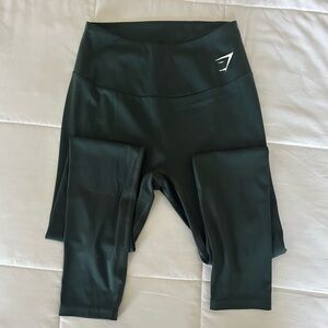 Gymshark Dark Green High-Waisted Leggings